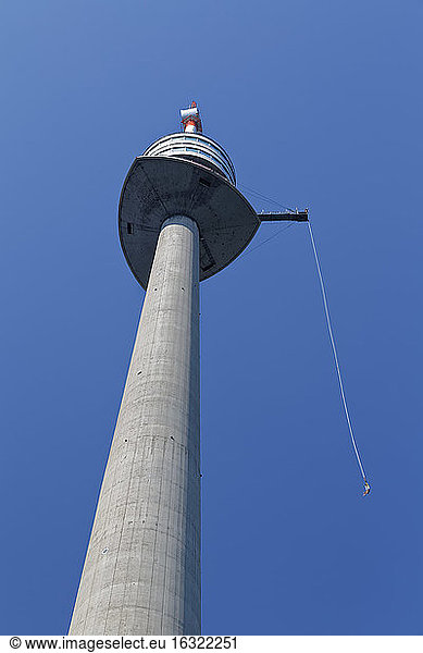 Austria  Vienna  Donauturm  bungee jumping