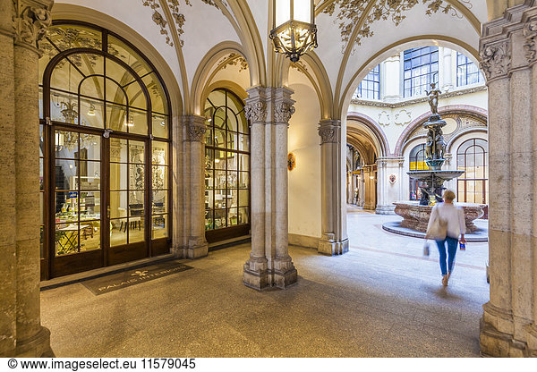 Austria  Vienna  Freyung  Palais Ferstel  shopping arcade