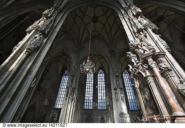Austria  Vienna  interior of St. Stephen´s cathedral