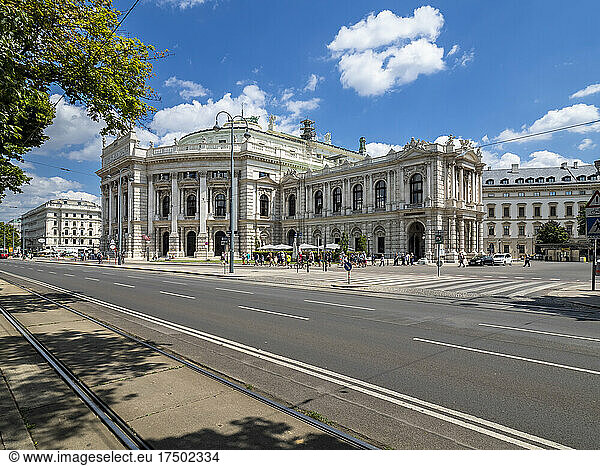 Austria  Vienna  Street in front of Burgtheater