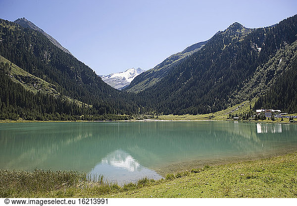 Austria  Wildgerlostal Valley  Mountain lake