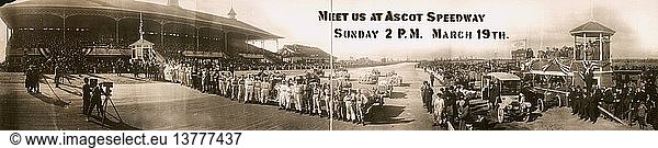 Autorennen - Wir treffen uns in Ascot Speedway  Sonntag  14 Uhr  19. März 1916