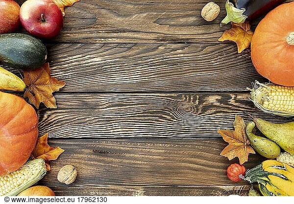 Autumnal frame wooden table (1)