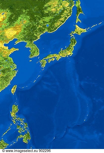 AVHRR satellite image map of Japan AVHRR satellite image map of Japan ...