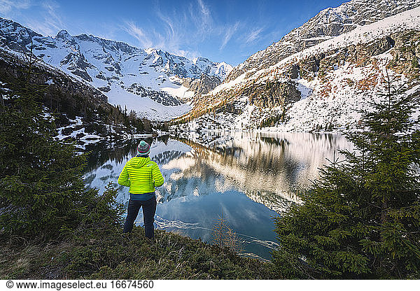 Aviolo lake in Adamello park  Brescia province  Lombardy Italy  Europe