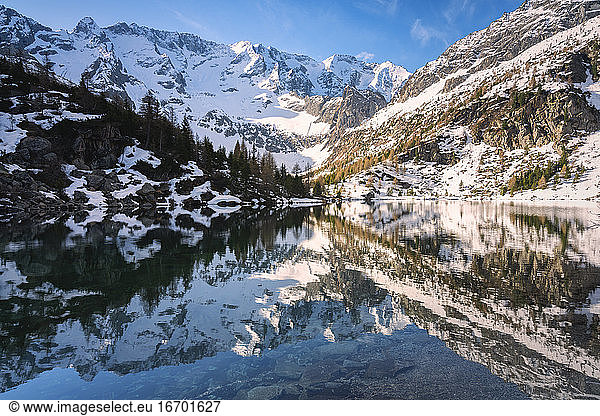 Aviolo lake in Adamello park  Brescia province  Lombardy Italy  Europe