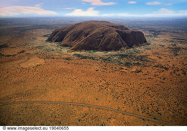Ayers Rock from helicopter