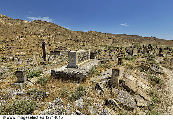 Azerbaijan  Gobustan  grave yard at Gobustan National Park