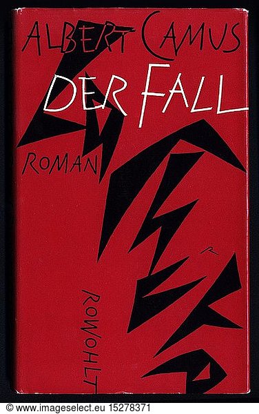 BÃ¼cher  Albert Camus: 'Der Fall' 'La Chute'  1956)  deutsche Ausgabe  Rowolt Verlag  Hamburg  1957  Titel  Umschlaggestaltung von Werner Rebhuhn