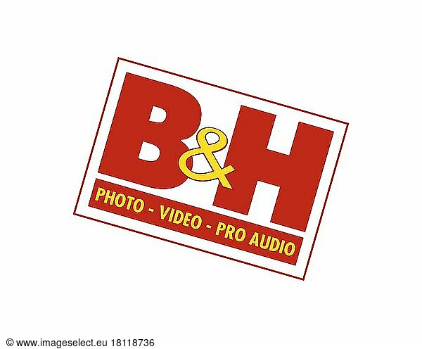 B&H Photo  gedrehtes Logo  Weißer Hintergrund B