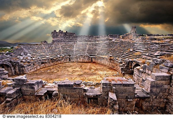 Bühne Theater Bühnen Truthuhn Wand Fest festlich Erde Produktion Tier Ausgrabungsstätte UNESCO-Welterbe Erbe Zeche Türkei