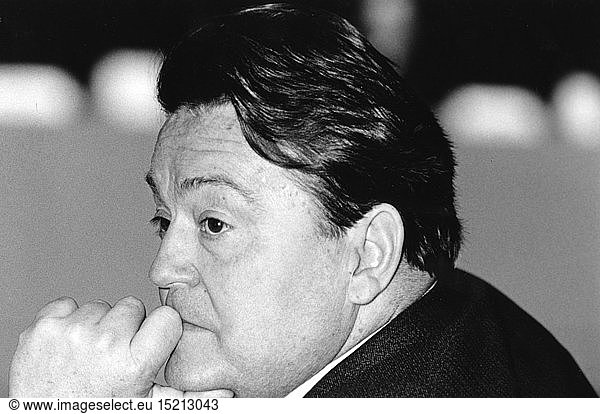 BÃ¶rner  Holger  7.2.1931 - 2.8.2006  deut. Politiker (SPD)  Portrait  1980er Jahre BÃ¶rner, Holger, 7.2.1931 - 2.8.2006, deut. Politiker (SPD), Portrait, 1980er Jahre,