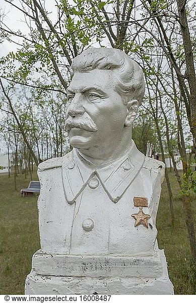 Büste von Joseph Stalin im Museum für Sozialistischen Realismus. Frumushika Nova  Oblast Odessa  Ukraine  Osteuropa.