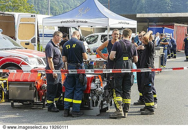 Bad Schandau fire base  from where countless firefighters and equipment are dispatched