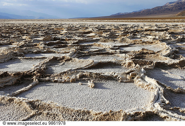 Badwater Basin  Death Valley  Kalifornien  USA  Nordamerika