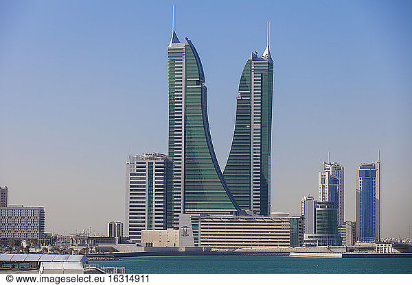 Bahrain Finanzhafen  Hafentürme  Manama  Bahrain  Naher Osten