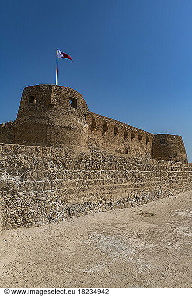 Bahrain  Muharraq Governorate  Arad  Exterior of historic Arad Fort