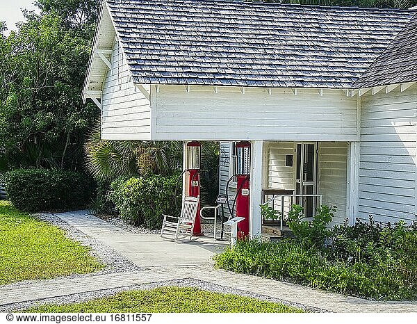 Baileys General Store im Sanibel Historical Museum and Village auf Sanibel Island an der Südwestküste von Florida in den Vereinigten Staaten.