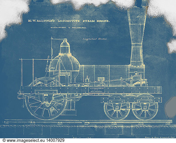 Baldwin Steam Locomotive  19th Century