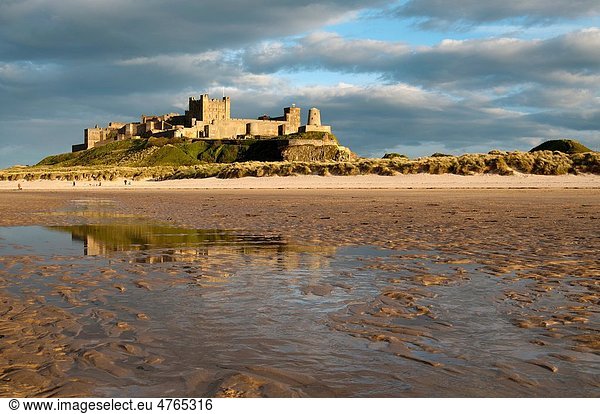 Bamburgh Castle in Berwick Upon Tweed England UK