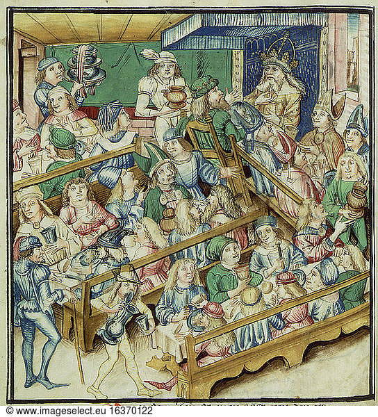 Banquet given by Charles the Bold in honour of Emperor Fred