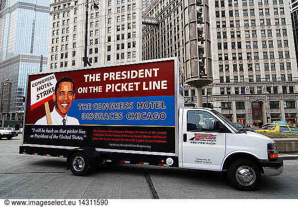 Barack Obama electoral cartel  Chicago  Illinois  United States of America  North America