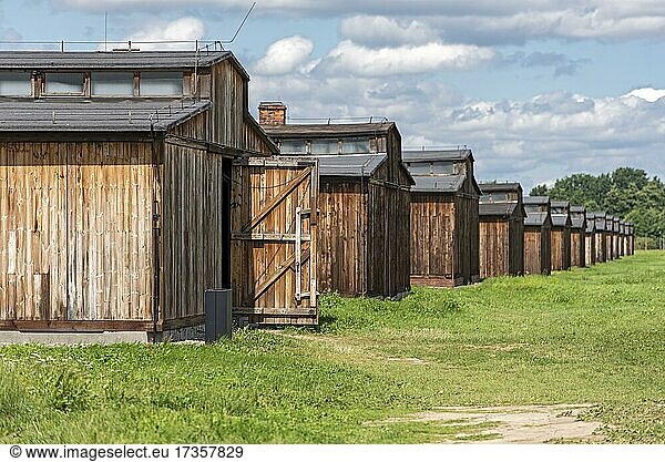 Baracken im Konzentrationslager Auschwitz II-Birkenau  Oswiecim  Polen  Europa