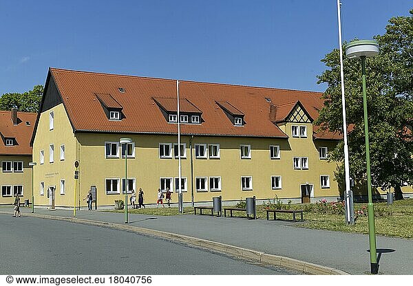 Barracks  beech forest Concentration Camp Memorial  Thuringia  Germany  Europe