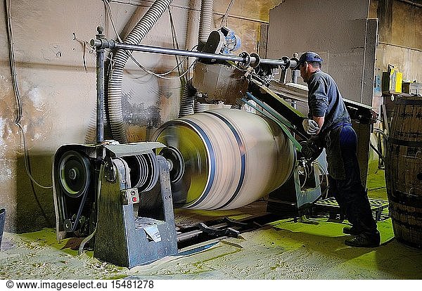 Barrel manufacturing. Bollullos del Condado. Huelva province. Andalusia. Spain