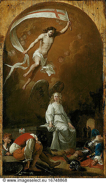 Bartholomeus Breenbergh  1598–1657. The Resurrection   1630–1640. Oil on panel.
Inv. No. 1967.596 
Chicago  Art Institute.