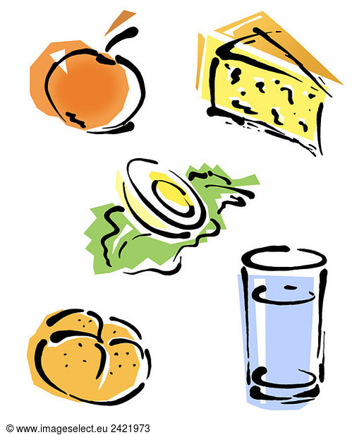 Basic foods  illustration