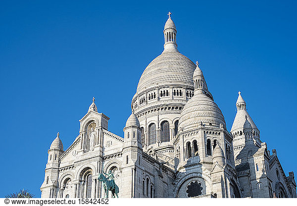 Basilika von Sacre Coeur  Montmartre  Paris  Žle-de-France  Frankreich