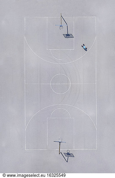 Basketballplatz  Ansicht von oben