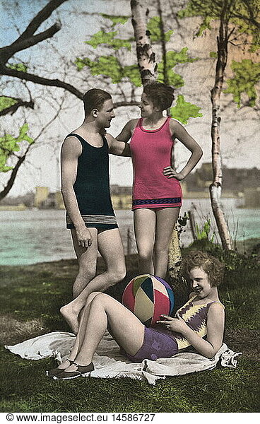 bathing  swimsuit  1920s  20s  20th century