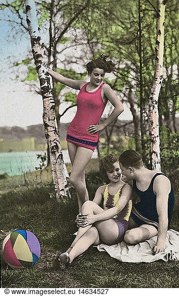 bathing  swimsuit  1920s  20s  20th century