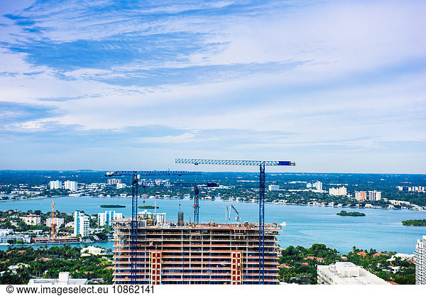Bau eines Wolkenkratzers auf den Sunny Isles  Miami  Florida  USA