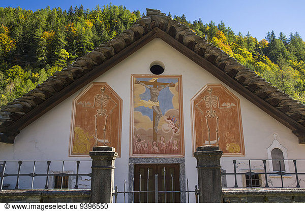 bauen Europa Gebäude Dorf Herbst Tod Schweiz Südschweiz