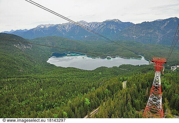 Bavaria  cable car  Eibsee lake  Zugspitze cable car  Zugspitz cable car
