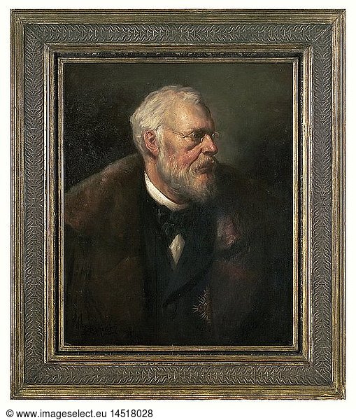 BAYERN KÃ–NIGSHAUS  KÃ¶nig Ludwig III. - Portraitdarstellung.  Brustbild des Prinzregenten (1912 - 1914) und KÃ¶nigs (1914 - 1918) im Zivilanzug mit schwerem Mantel mit Pelzkragen. Unter dem Mantelrevers halb verdeckt der Stern des Hubertus-Hausordens. Ã–l auf Holz  links unten signiert 'K. Eckerler'. Karl Eckerler (1852 MÃ¼nchen - 1926 MÃ¼nchen) arbeitete als Kunstmaler lÃ¤ngere Zeit in Neu-Ulm. BildgrÃ¶ÃŸe ca. 62 x 76 cm  in zeitgenÃ¶ssischem  breitem Boldrahmen (87 x 102 cm). Sehr impressive Darstellung  an Kaulbach erinnernd. BAYERN KÃ–NIGSHAUS, KÃ¶nig Ludwig III. - Portraitdarstellung., Brustbild des Prinzregenten (1912 - 1914) und KÃ¶nigs (1914 - 1918) im Zivilanzug mit schwerem Mantel mit Pelzkragen. Unter dem Mantelrevers halb verdeckt der Stern des Hubertus-Hausordens. Ã–l auf Holz, links unten signiert 'K. Eckerler'. Karl Eckerler (1852 MÃ¼nchen - 1926 MÃ¼nchen) arbeitete als Kunstmaler lÃ¤ngere Zeit in Neu-Ulm. BildgrÃ¶ÃŸe ca. 62 x 76 cm, in zeitgenÃ¶ssischem, breitem Boldrahmen (87 x 102 cm). Sehr impressive Darstellung, an Kaulbach erinnernd.,