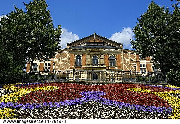 Bayreuth  Festival Richard Wagner Opera House  Bayreuth Festival Theatre  Opera House  Upper Franconia  Franconia  Bavaria  Germany  Europe