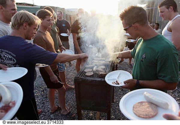 BBQ of the departing dutch soldiers in afghanistan