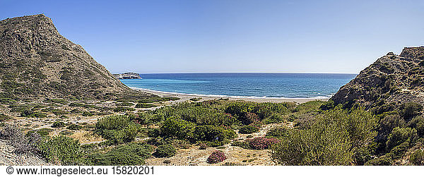 Beach of Agios Pavlos  Crete  Greece