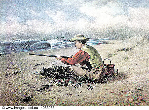 Beach Snipe Shooting  1869