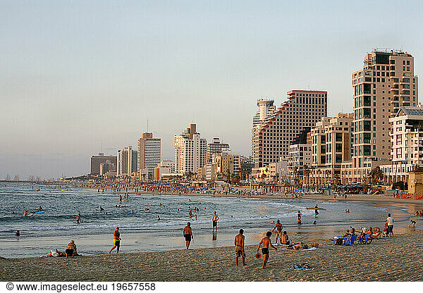 Beach  Tel Aviv  Israel.