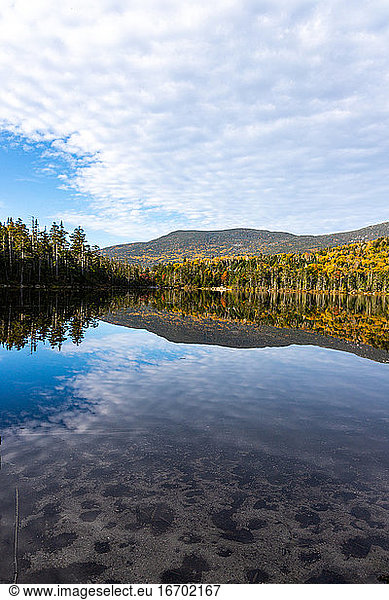 Beautiful fall scene in the White Mountains of New Hampshire.