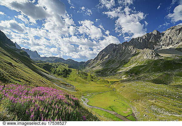 Beautiful view of Massif des Cerces valley  France