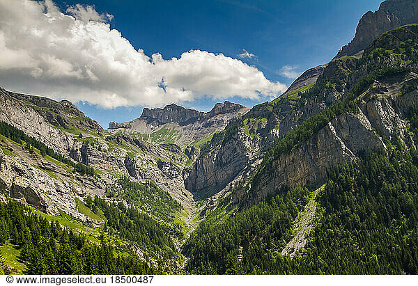 Beautiful view of Switzerland Alps montains