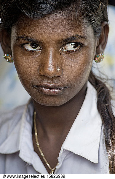 Beautiful young Rajasthani student