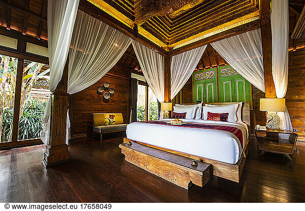 bedroom at luxury resort in Bali