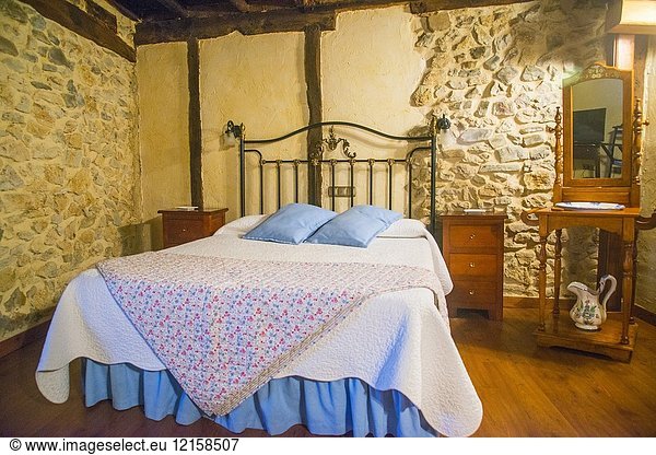 Bedroom in rural house. Palencia  Spain.